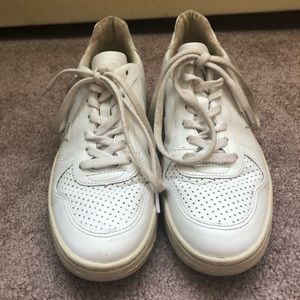 white Veja leather sneakers